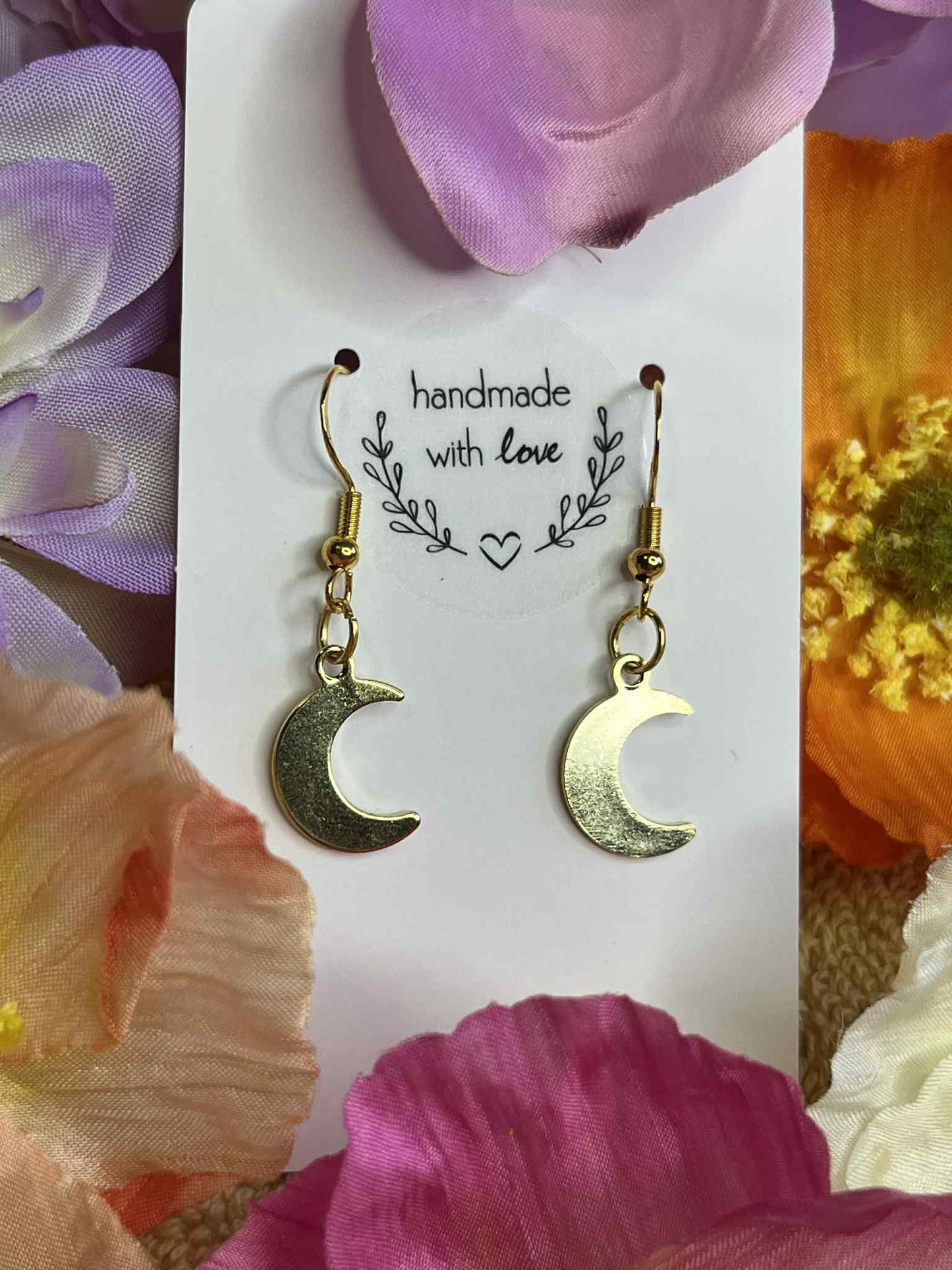Gold Moon Earrings