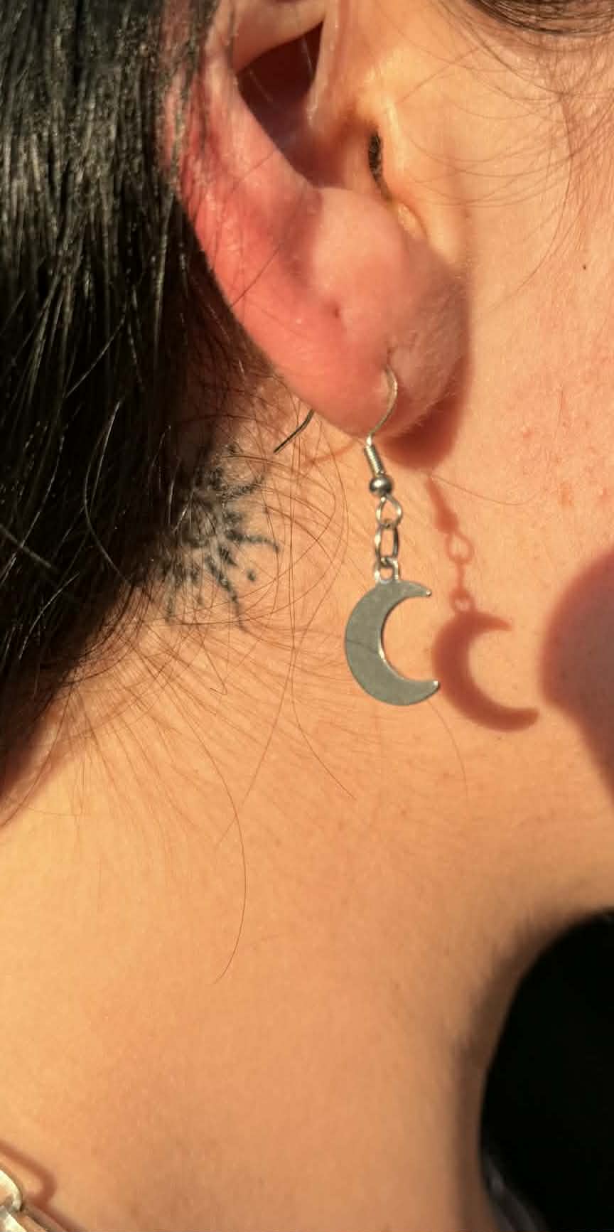 Silver Moon Earrings