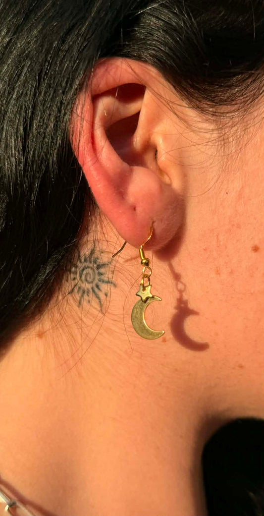 Moon and Stars Earrings